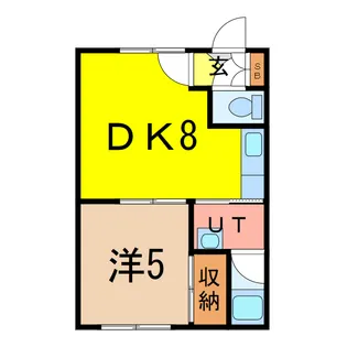 ジュネス7.3【2階】の間取り