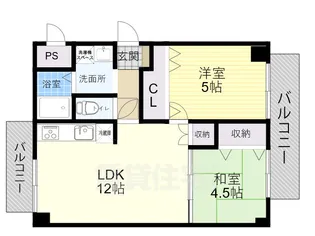 第二辰巳マンション【4階】の間取り