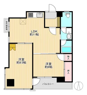 グリーン大山東館【7階】の間取り