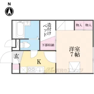 レオパレス池田【2階】の間取り