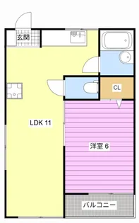コーポヒサジマ 北棟【2階】の間取り