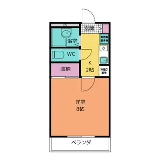 1Kの間取り画像