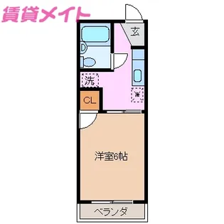 グランガーデン江戸橋【1階】の間取り