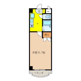 岐阜県岐阜市薮田南3【マンション】の間取り