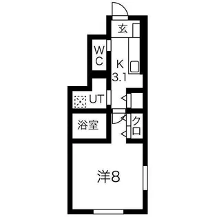 ボヌールテラス【1階】の間取り