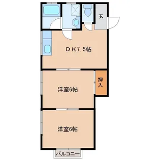 サンビアーズ【2階】の間取り