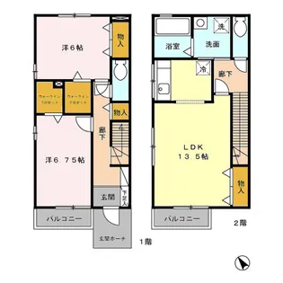 スクウェア ヒル Cの間取り