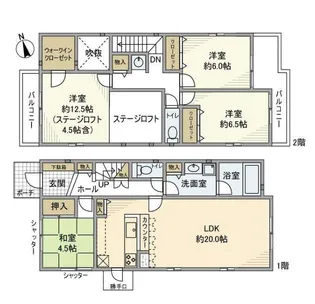 神奈川県横浜市磯子区洋光台6【一戸建】の間取り