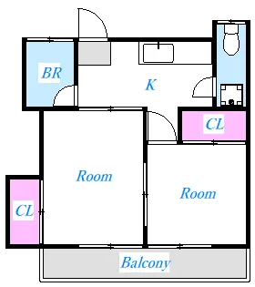 東京都八王子市東浅川町【アパート】の間取り
