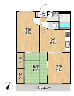 アメニティパレスワタナベ【2階】の間取り