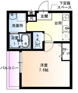 フジパレス浜寺諏訪森東II番館【1階】の間取り
