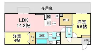 福岡県北九州市八幡西区竹末1【アパート】の間取り