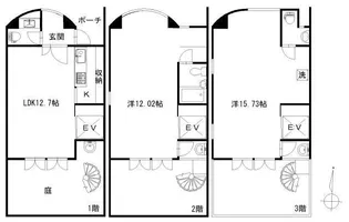 徳島県徳島市幟町1【一戸建】の間取り