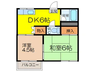 コーポマルセ【2階】の間取り