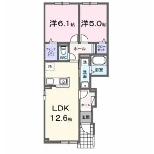 LUNA4【1階】の間取り