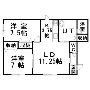 アルバレートVIII【2階】の間取り