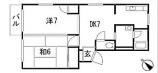 光原第8マンション【1階】の間取り