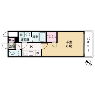 エスリード大阪城【6階】の間取り