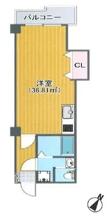 メイツ扶翼中目黒【5階】の間取り