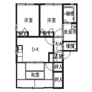 ヴィラ・シャンピニヨンIIE【1階】の間取り