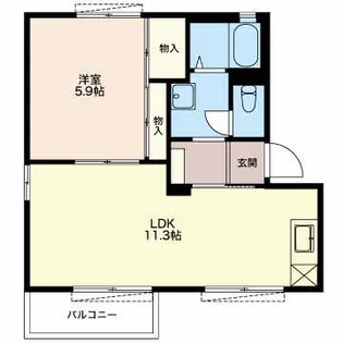 クリエーション西峯田 B【2階】の間取り