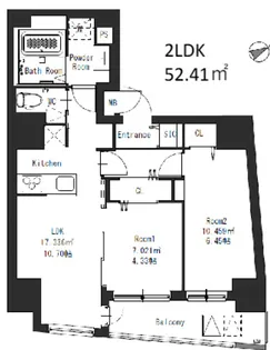 プレシャス赤羽岩淵【2階】の間取り