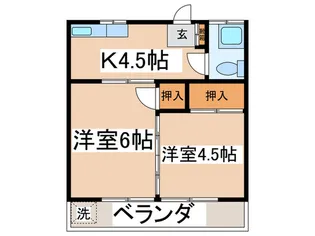 コ-ポ東浦【1階】の間取り