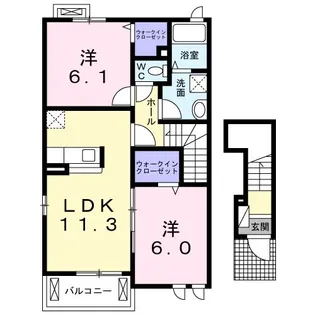 R50 villa S棟【2階】の間取り