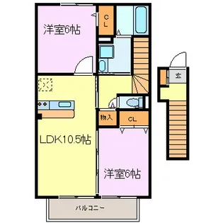 ロジュマン【2階】の間取り