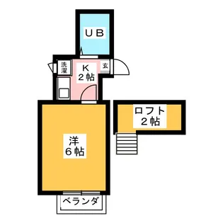 1Kの間取り画像