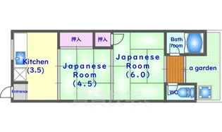 葉月荘【2階】の間取り