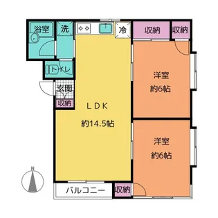 アーバンプレジオ【2階】の間取り