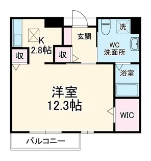 サンリスタアレーグレ入間【1階】の間取り