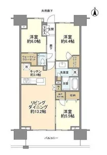 プラウドタワー清澄白河【11階】の間取り