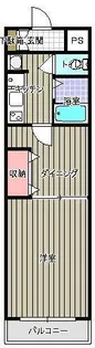 山形県山形市馬見ケ崎2【アパート】の間取り