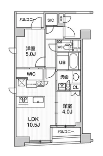 シーズンフラッツ日本橋人形町プレミア【7階】の間取り