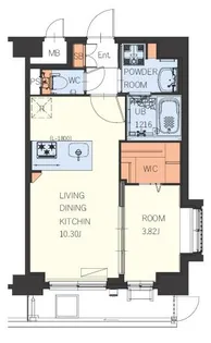 福岡県福岡市博多区堅粕2【マンション】の間取り