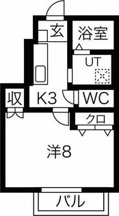 ソレイユ桜町【1階】の間取り
