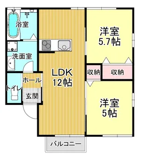 山風木【1階】の間取り