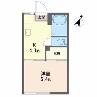 アーバン・ド・ジュネス【1階】の間取り