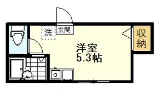 東京都小金井市緑町5【アパート】の間取り