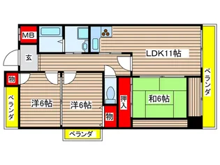 メゾン桜山【9階】の間取り