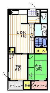 キングスコート【3階】の間取り