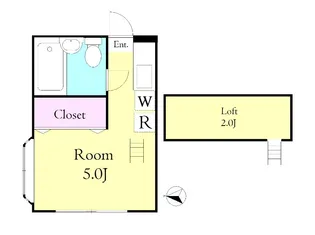 サンライクハイツ【1階】の間取り