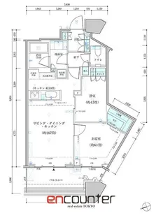 パークタワー勝どき サウス棟【10階】の間取り