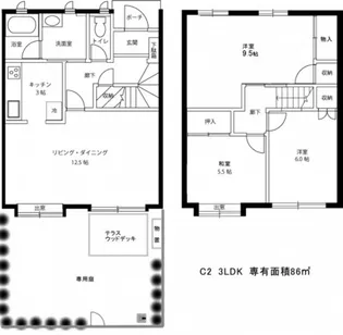 広島県広島市南区翠4【一戸建】の間取り