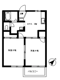 クレヨンハウスII【2階】の間取り
