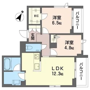 フルール アベニール【2階】の間取り
