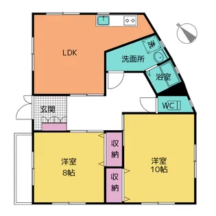ウッドハウス【2階】の間取り