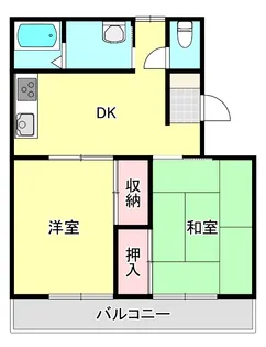 マンションメルクス【2階】の間取り